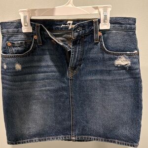 7 for all mankind jean skirt
